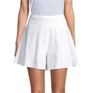 Vince Linen Blend Flounce Shorts in White Size 8